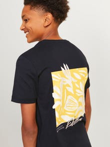 Jack & Jones Printed T-shirt For boys -Black - 12261801