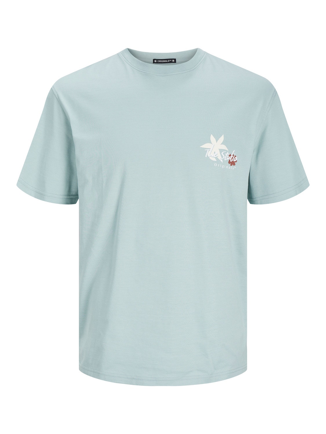 Jack & Jones Printet T-shirt Mini -Gray Mist - 12261802