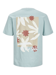 Jack & Jones Gedrukt T-shirts Mini -Gray Mist - 12261802