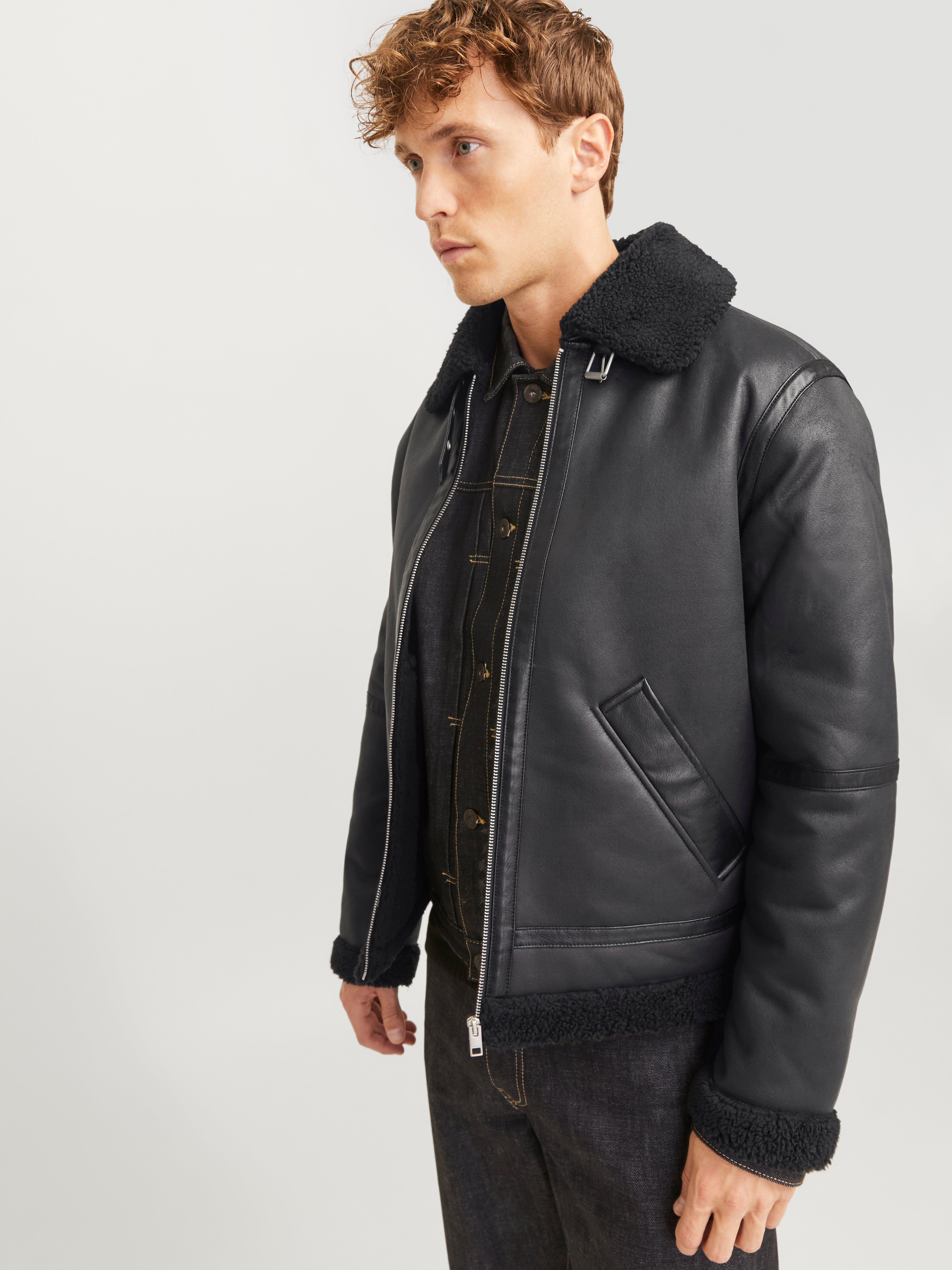 Spread collar Jacket | Black | Jack & Jones®