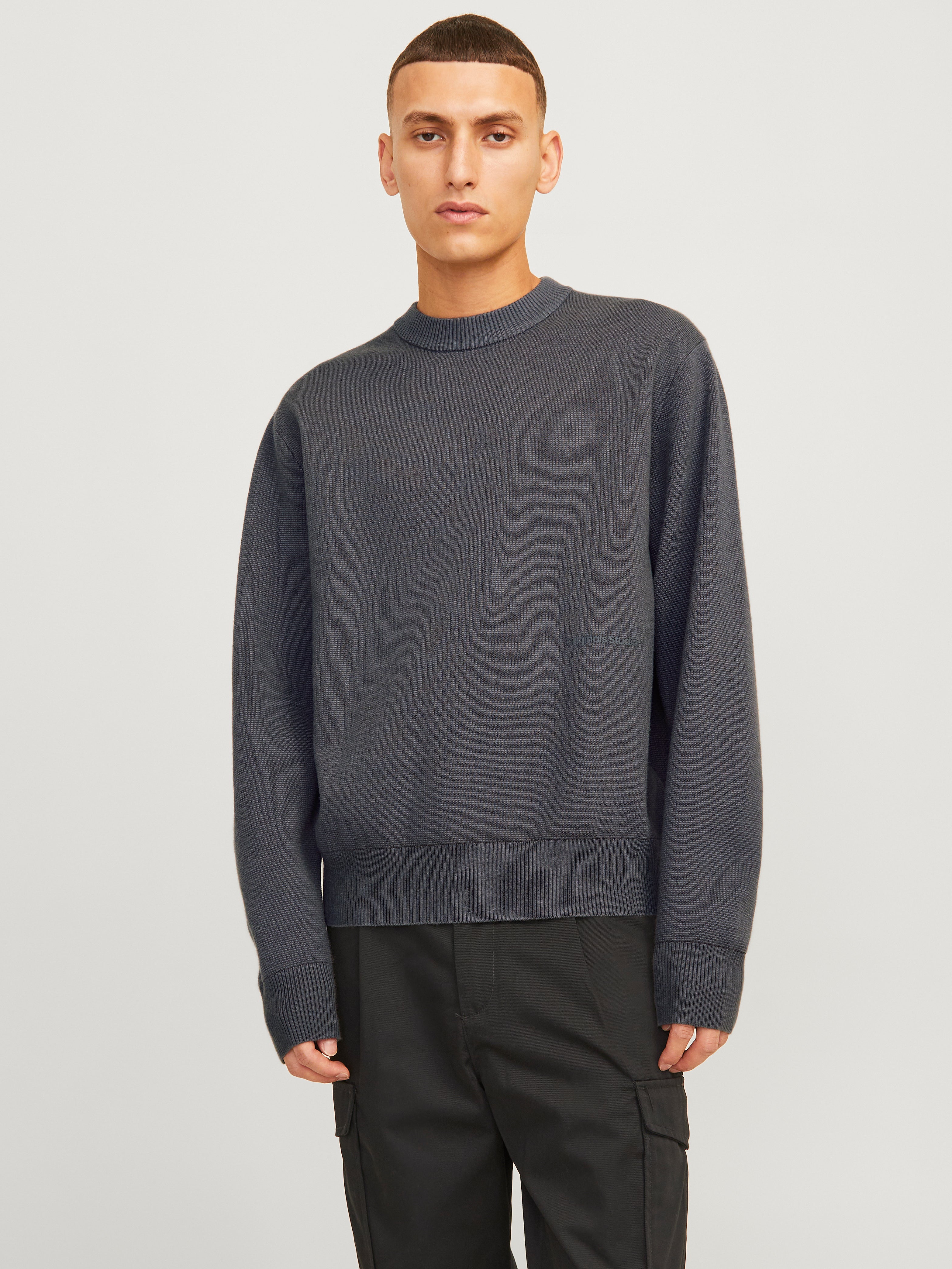 Thumbnail - Einfarbig Strickpullover