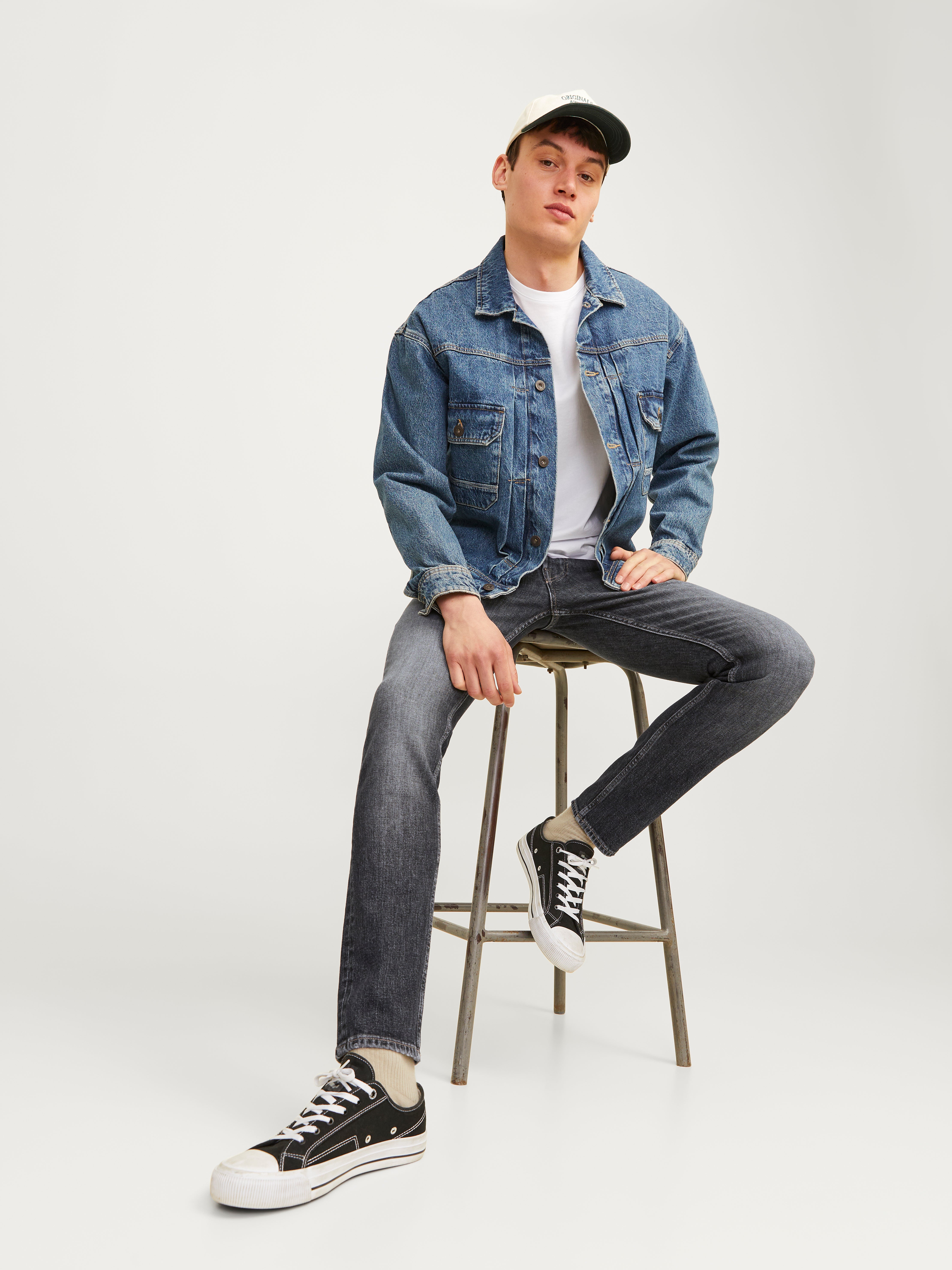 JJIGLENN JJCOOPER CJ 291 Slim fit jeans | Black | Jack & Jones®