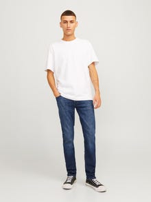 Jack & Jones JJIGLENN JJEVAN JOS 277 LID Priglundantys džinsai -Blue Denim - 12261865