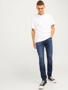 Jack & Jones JJIGLENN JJEVAN JOS 277 LID Priglundantys džinsai -Blue Denim - 12261865