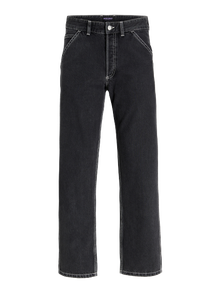 Jack & Jones JJIEDDIE JJWORKER MF 240 LN Jean à coupe ample -Black Denim - 12261924