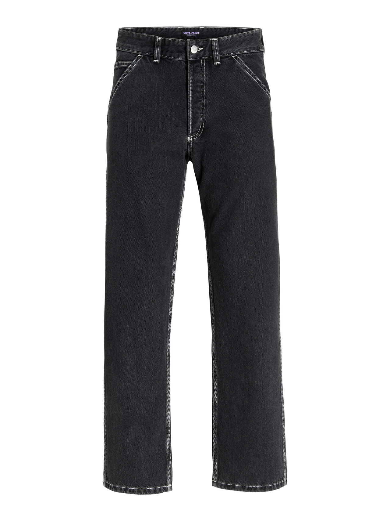 Jack & Jones JJIEDDIE JJWORKER MF 240 LN Locker geschnitten -Black Denim - 12261924