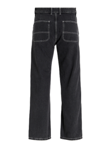 Jack & Jones JJIEDDIE JJWORKER MF 240 LN Jeans Loose Fit -Black Denim - 12261924