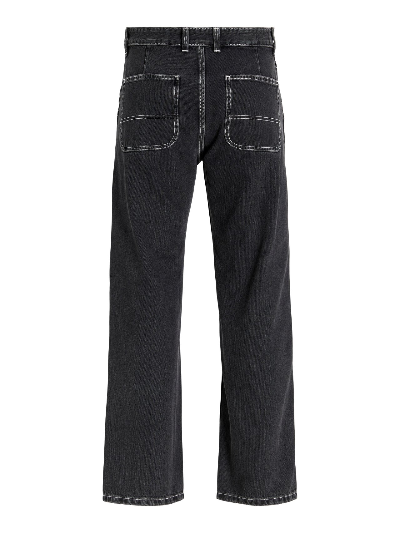 Jack & Jones JJIEDDIE JJWORKER MF 240 LN Jeans Loose Fit -Black Denim - 12261924