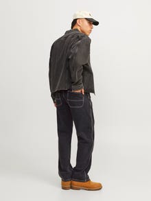 Jack & Jones JJIEDDIE JJWORKER MF 240 LN Jeans Loose Fit -Black Denim - 12261924