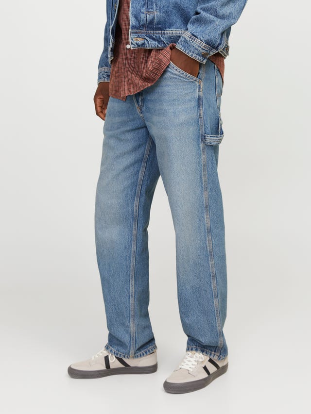 Jeans Jack Jones blu denim da uomo cinque tasche 12278270 Jeans Jack Jones blu denim da uomo cinque tasche 12278270