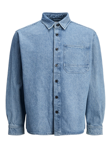 Jack & Jones Relaxed Fit Overshirt -Blue Denim - 12261948