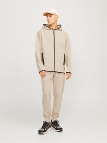 Jack & Jones Karcsúsított Közepes derék Bordás szegély Melegítőnadrág -Moonbeam - 12261991