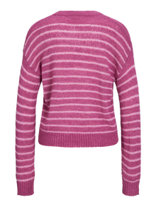 JJXX JXPENELOPE Striktrøje -Fuchsia Red - 12262009