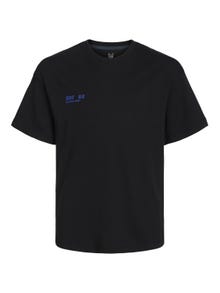 Jack & Jones Printed T-shirt For boys -Black - 12262090