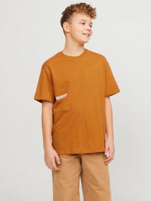 Jack & Jones Camiseta Estampado Para chicos -Bone Brown - 12262090