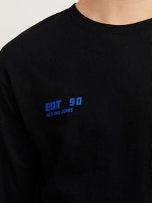 Jack & Jones Nadruk T-shirt Dla chłopców -Black - 12262091