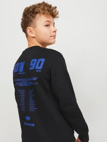 Jack & Jones Bedrukt Sweatshirt met ronde hals Voor jongens -Black - 12262092