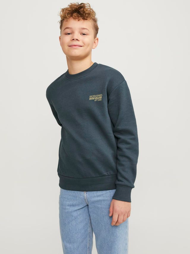 Jack & Jones Printet Sweatshirt med rund hals Til drenge - 12262092