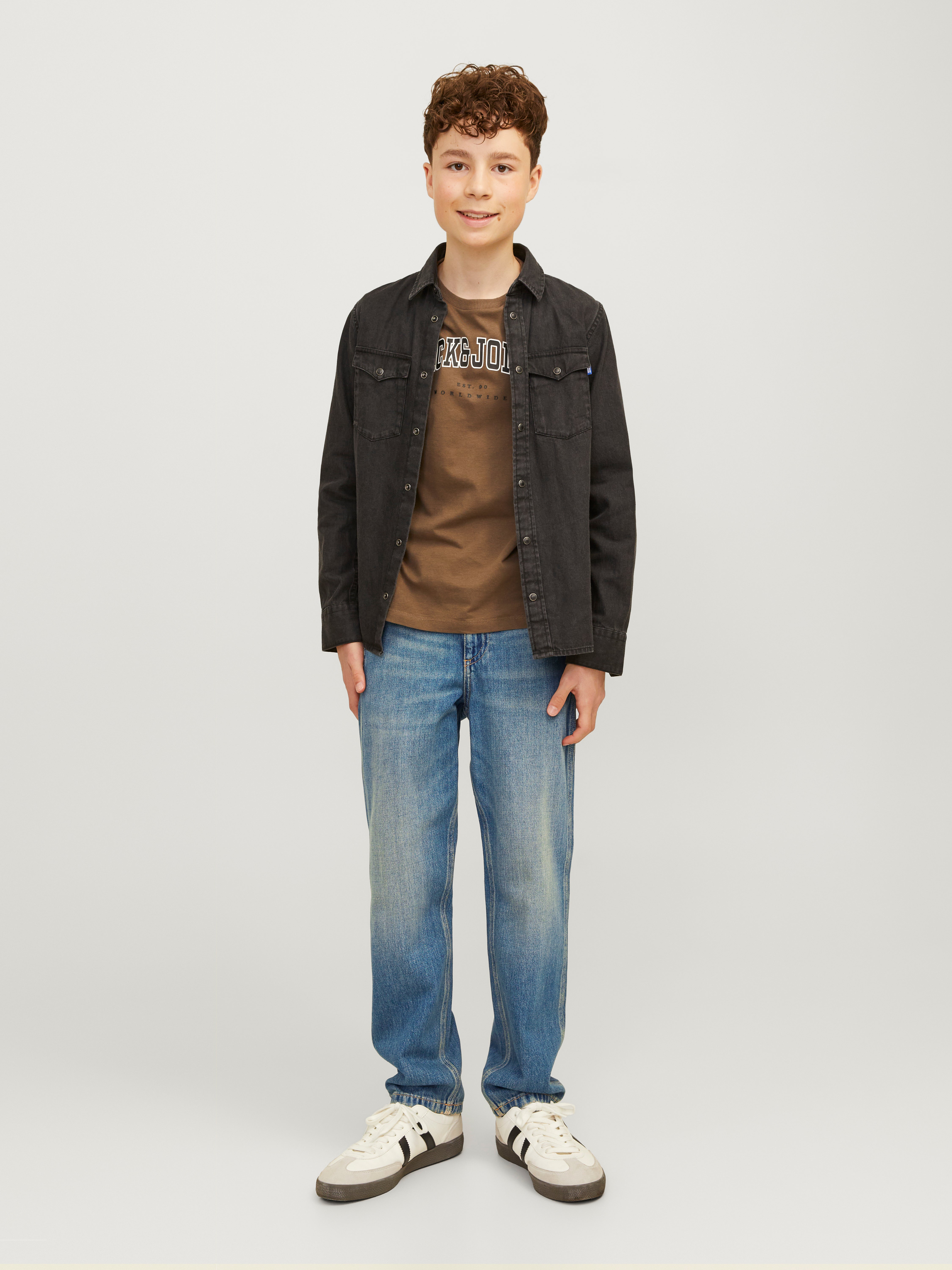 JJICHRIS JJWORKER MF 048 SN JNR Relaxed Fit Jeans Voor jongens