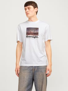 Jack & Jones Fotoprint T-shirt -Bright White - 12262350