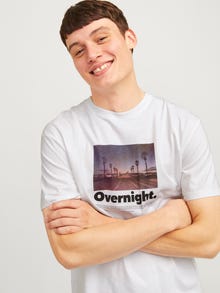 Jack & Jones Fotoprint T-shirt -Bright White - 12262350