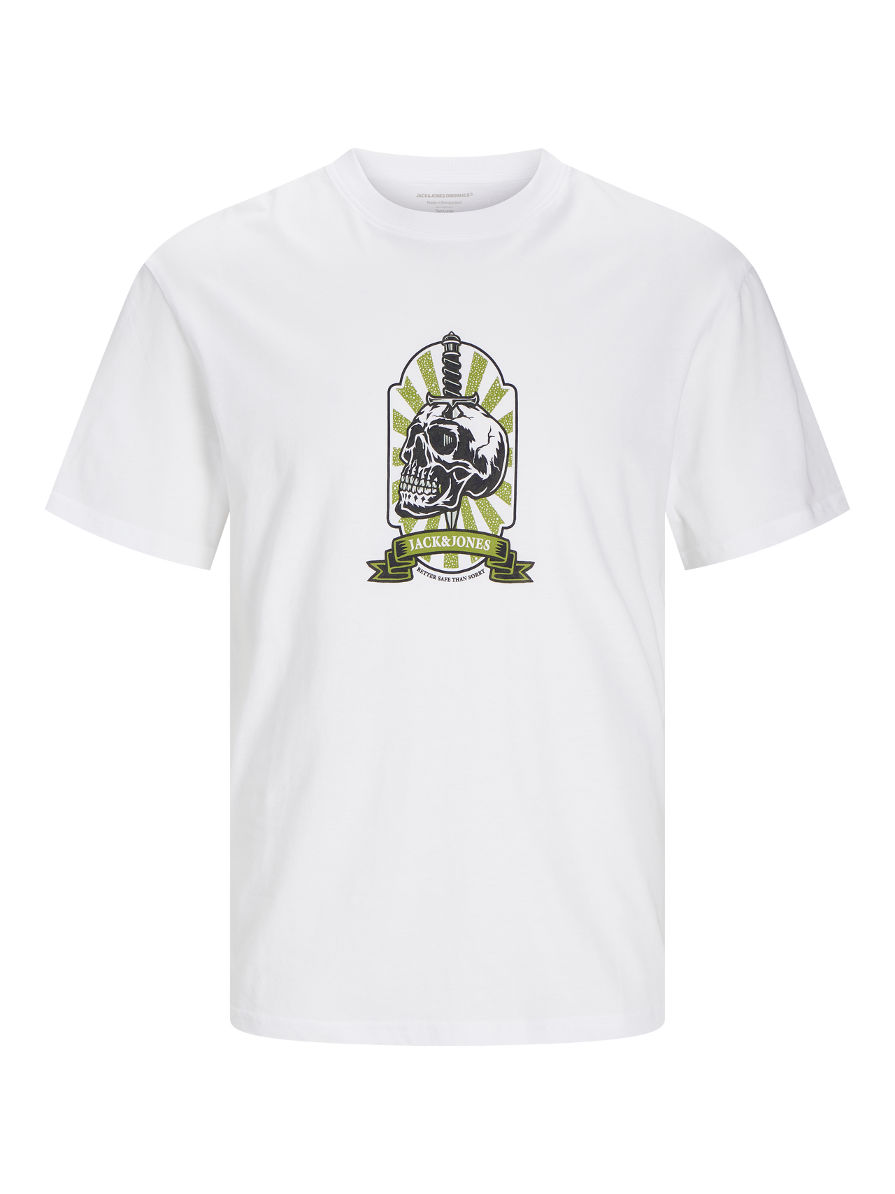 Jack & Jones Nadruk Okrągły dekolt T-shirt -Bright White - 12262491