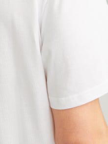 Jack & Jones Tryck Rundringning T-shirt -Bright White - 12262491