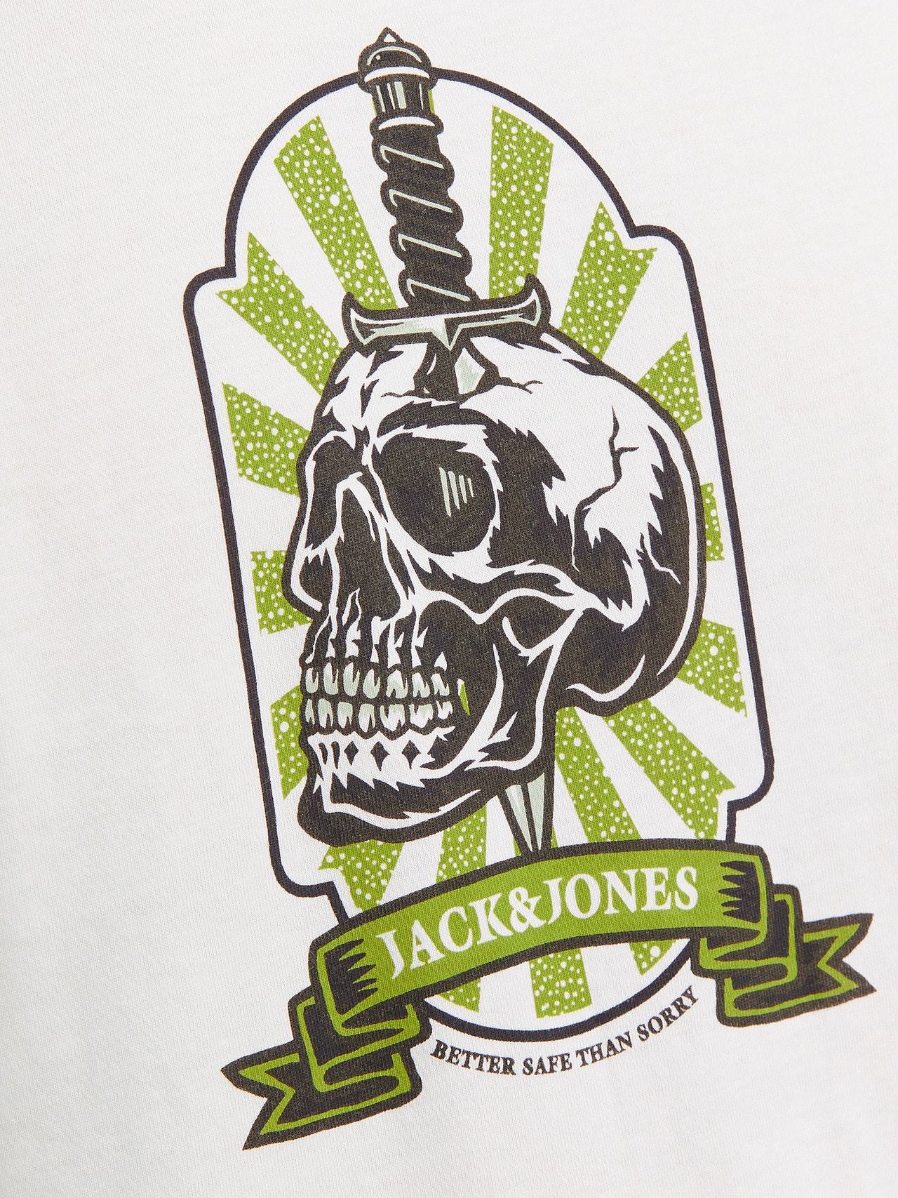 Jack & Jones Painettu Pyöreä pääntie T-paita -Bright White - 12262491