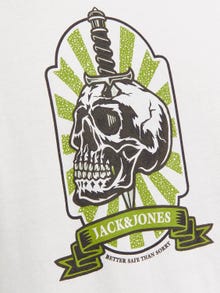 Jack & Jones Trykk O-hals T-skjorte -Bright White - 12262491