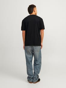 Jack & Jones T-shirt Stampato Girocollo -Black - 12262491