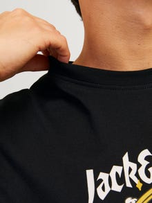 Jack & Jones Trykk O-hals T-skjorte -Black - 12262491
