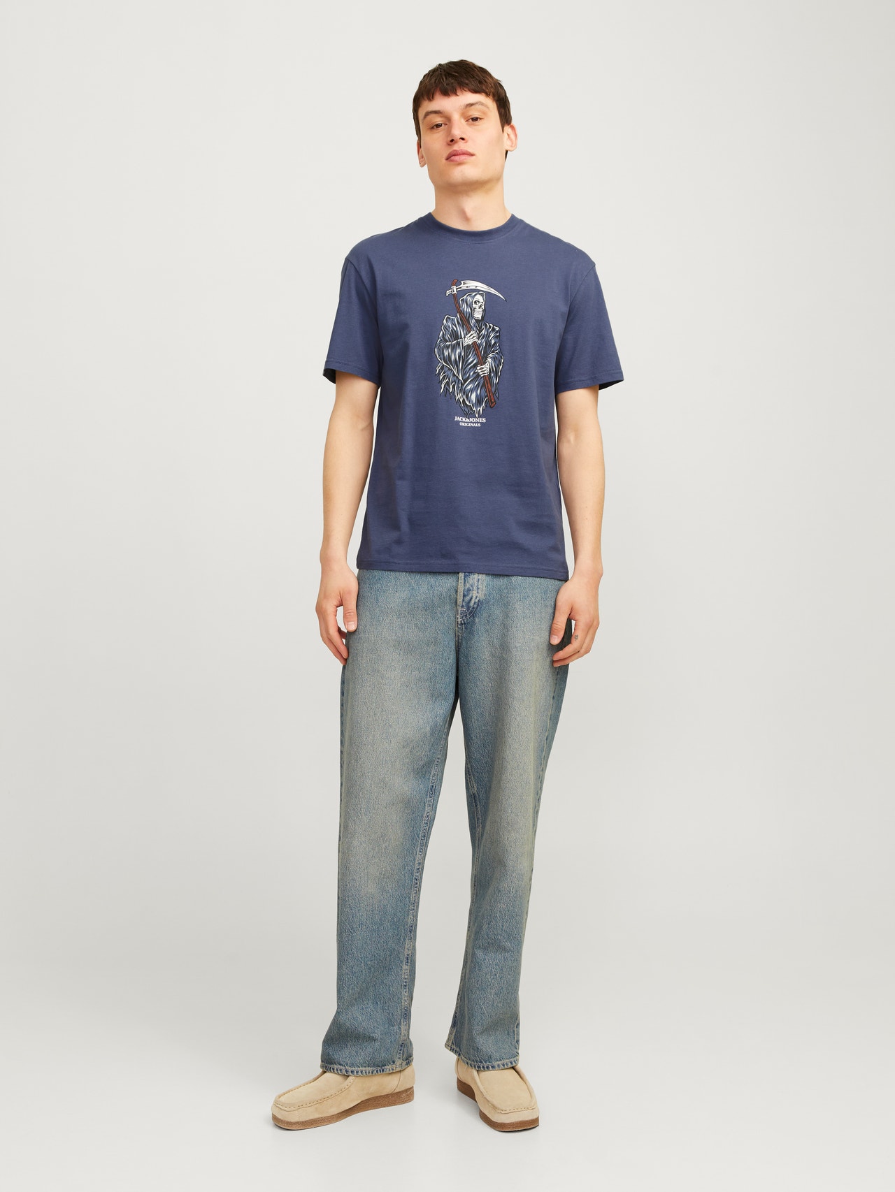 Jack & Jones Hagyományos Környak Póló -Nightshadow Blue - 12262491