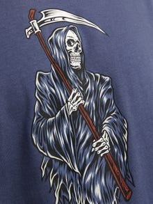 Jack & Jones Printed Crew neck T-shirt -Nightshadow Blue - 12262491