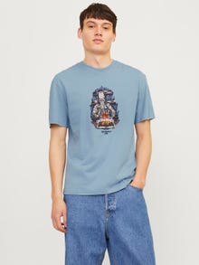 Jack & Jones Gedruckt Rundhals T-shirt -Mountain Spring - 12262491