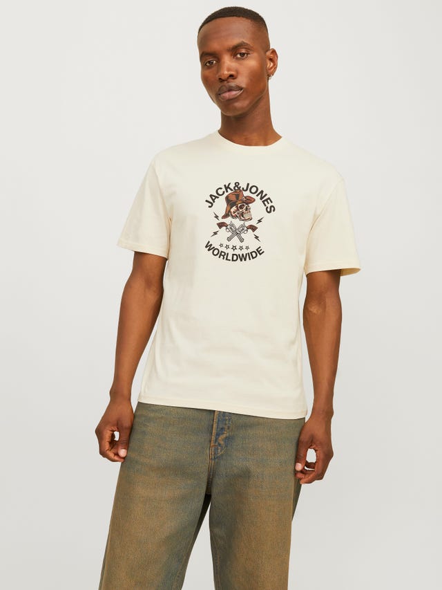 Jack & Jones T-shirt Imprimé Col rond - 12262491