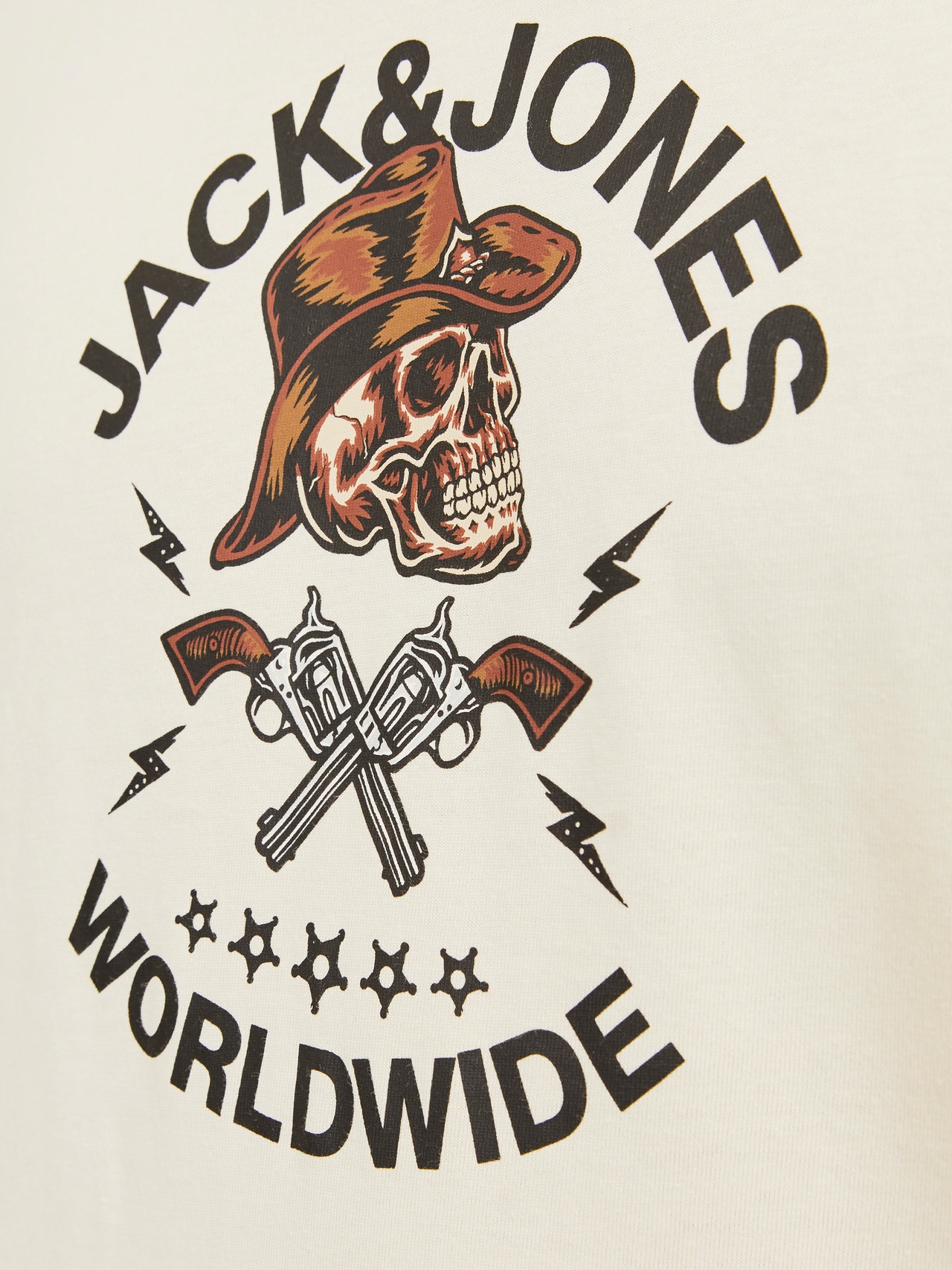 Jack & Jones Bedrukt Ronde hals T-shirt -Buttercream - 12262491