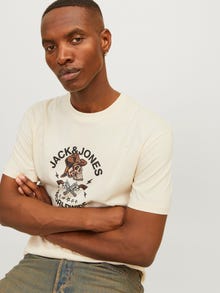 Jack & Jones Hagyományos Környak Póló -Buttercream - 12262491