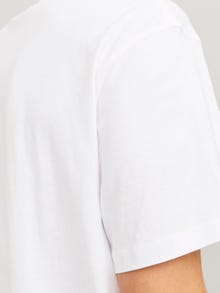 Jack & Jones Gedrukt Ronde hals T-shirt -Bright White - 12262492