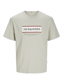 Jack & Jones Hagyományos Környak Póló -Mineral Gray - 12262492