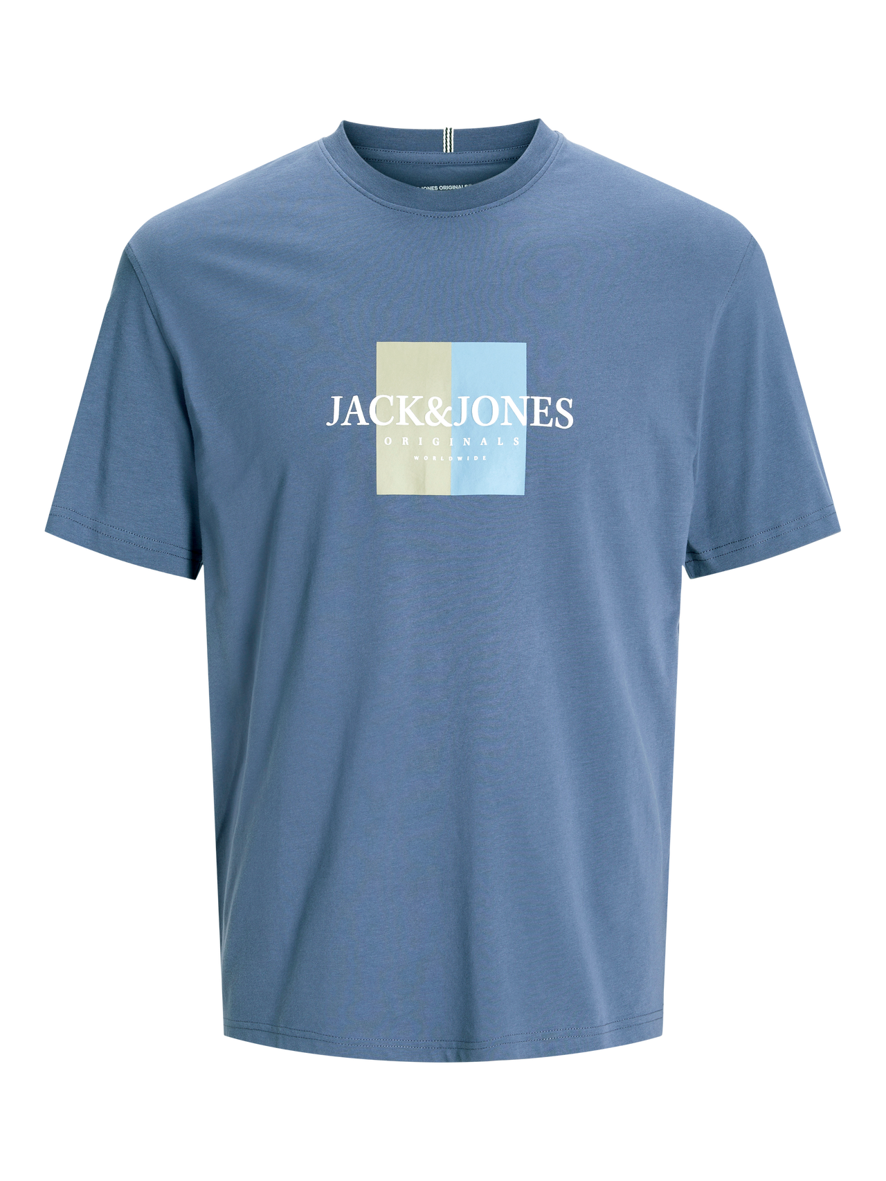 Jack & Jones Bedrukt Ronde hals T-shirt -Nightshadow Blue - 12262492