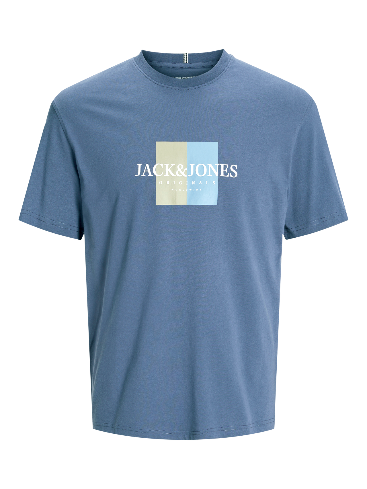 Jack & Jones Nadruk Okrągły dekolt T-shirt -Nightshadow Blue - 12262492