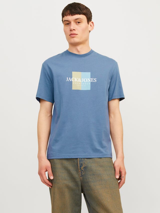 Jack & Jones Bedrukt Ronde hals T-shirt - 12262492