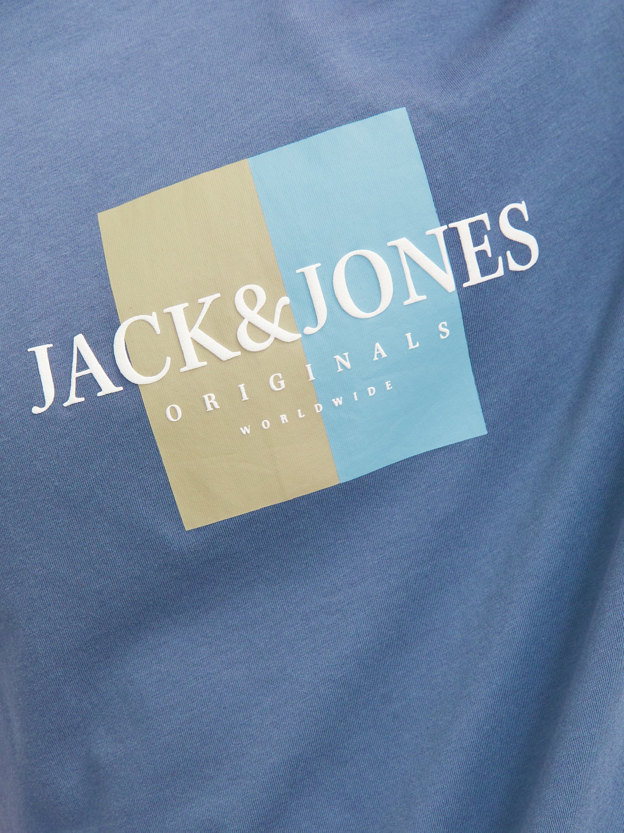 Jack & Jones Bedrukt Ronde hals T-shirt -Nightshadow Blue - 12262492