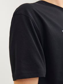 Jack & Jones Trükitud Ümmargune kaelus T-särk -Black - 12262492