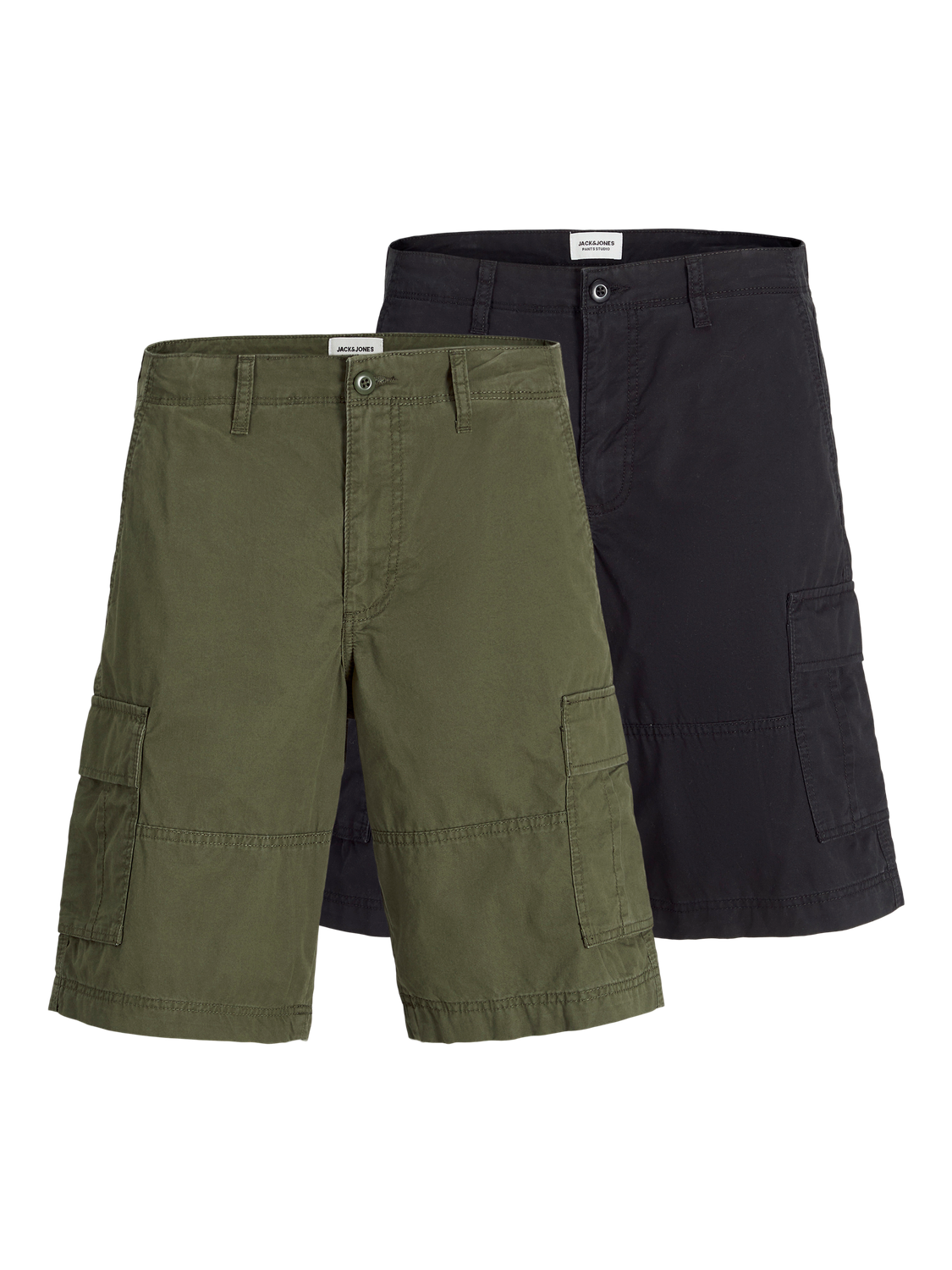 Jack & Jones 2-pack Loose Fit Cargo shorts -Black - 12262493