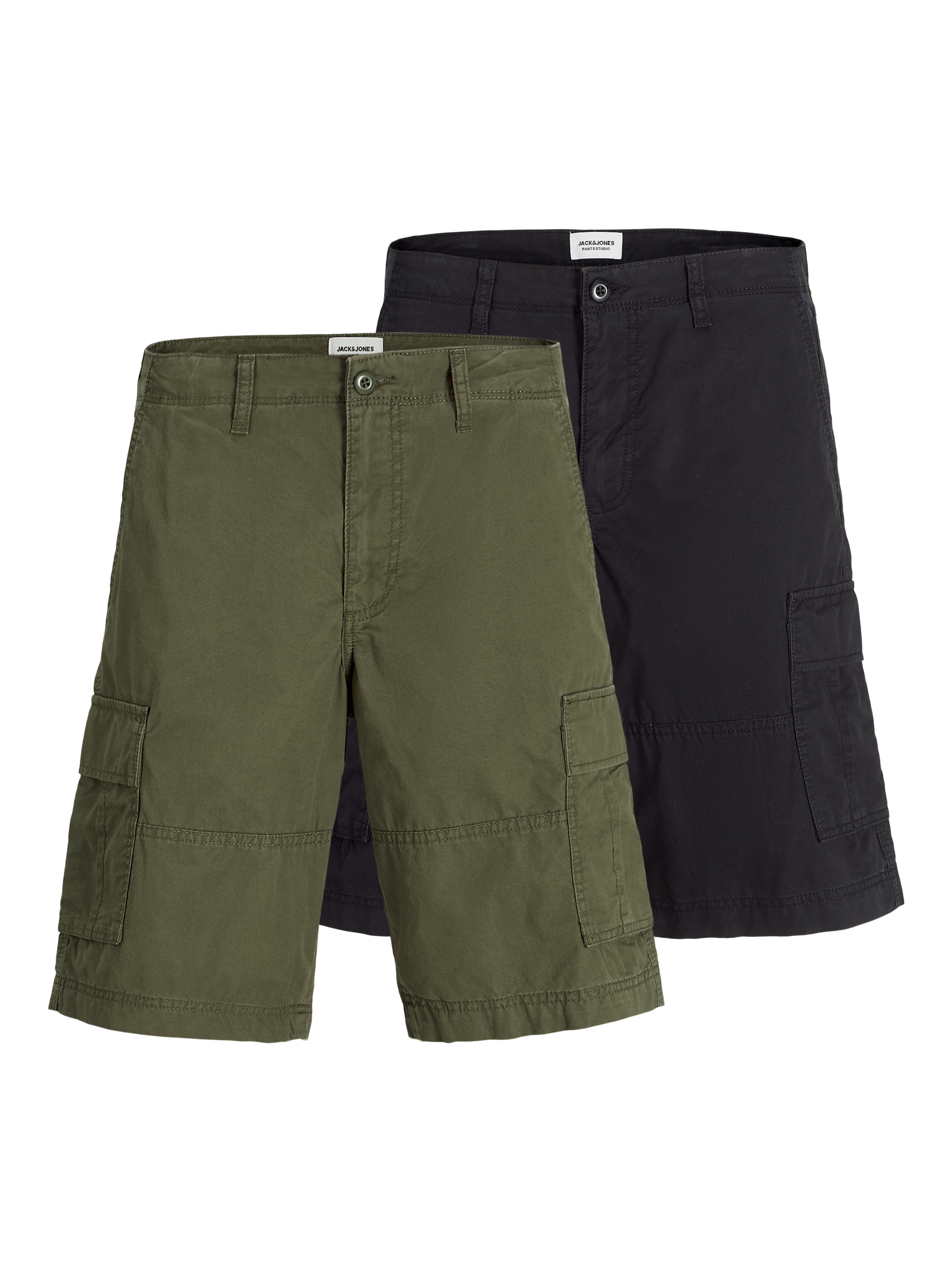 Jack & Jones Confezione da 2 Bermuda cargo Loose Fit -Black - 12262493