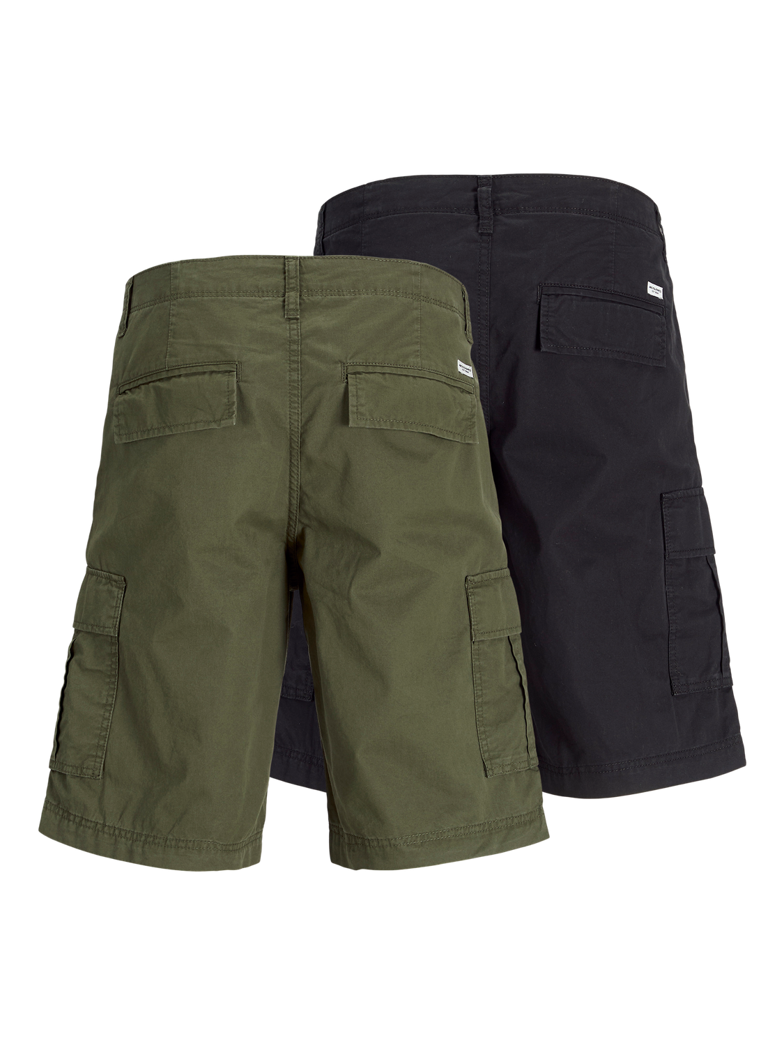 Jack & Jones 2er-pack Loose Fit Cargo Shorts -Black - 12262493