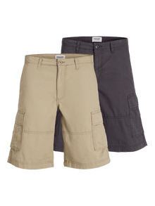 Jack & Jones 2-pack Loose Fit Cargo shorts -Crockery - 12262493