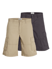 Jack & Jones Confezione da 2 Bermuda cargo Loose Fit -Crockery - 12262493