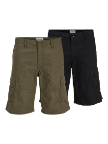 Jack & Jones Loose Fit Cargo shorts -Black - 12262493